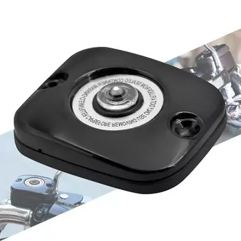 Хромированная черная крышка главного тормозного цилиндра мотоцикла для Harley Dyna Low Rider Softail Fat boy FXDF Touring Road King Trike