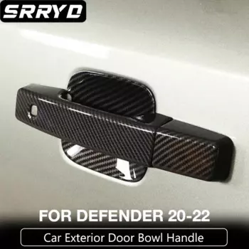 Хромированная черная накладка на дверную ручку для Land Rover Defender 90 110 130 2020-2022