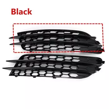 Хромированная/черная накладка на переднюю противотуманную решетку автомобиля RS6, отделка для Audi A6 C7 седан без ACC 2012 2013 2015, противотуманная фара, решетка