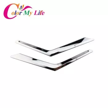 Хромированная декоративная накладка на решетку радиатора автомобиля Color My Life, наклейки для Nissan X-trail XTrail T32 2014-2017, аксессуары