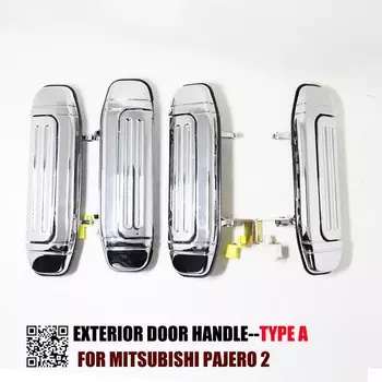 Хромированная дверная ручка для Mitsubishi Pajero 2, аксессуары V31, V32, V33, V43, V44, V45, V46, 1991-1998, 1996, 1998, 1996