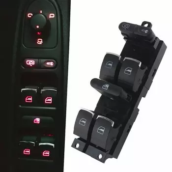 Хромированная кнопка управления окном для VW 99-04 GTI Golf 4 Jetta MK4 BORA BEETLE Passat B5 B5.5