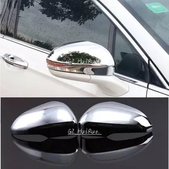 Хромированная крышка бокового зеркала из АБС-пластика, крышка зеркала заднего вида, подходит для Ford Mondeo 2013-2014