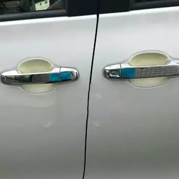 Хромированная крышка дверной ручки для Toyota Sienta NHP170 2015 2016 2017 2018, крышка для отделки, аксессуары для защиты от внешнего света 12P
