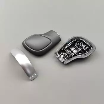 Хромированная матовая кожаная ручка переключения передач, боковая крышка DSG, эмблема для VW Golf 6 7 R GTI Passat B7 B8 CC R20 Jetta MK6 GLI