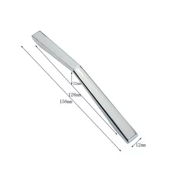 Хромированная мебельная фурнитура, ручка для кухонных шкафов, дверная ручка ящика, ручка для шкафа, ручка для комода, черная ручка