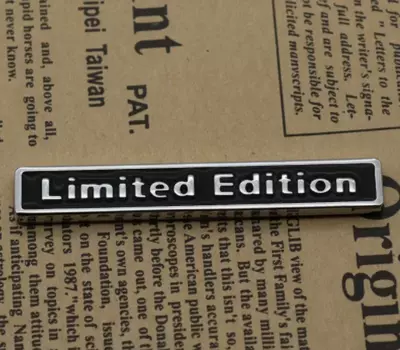 Хромированная Металлическая 3d-наклейка, эмблема ограниченной серии для стайлинга автомобилей, значок на мотоцикл для Suzuki Honda Kawasaki Toyota YAMAHA