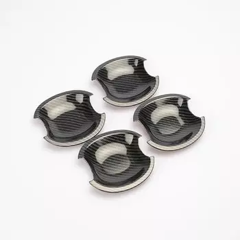 Хромированная накладка на дверную ручку автомобиля из углеродного волокна, наклейка, аксессуары для стайлинга для Suzuki Grand Vitara 2005-2012