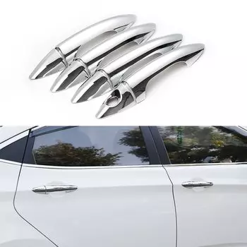 Хромированная накладка на дверную ручку для Hyundai Solaris Verna i25 Accent Grand Avega 2011 2012 2013 2014 2015 2016, автомобильный Стайлинг