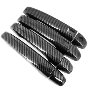 Хромированная накладка на дверные ручки автомобиля из углеродного волокна, декоративная наклейка для Geely Atlas Emgrand NL-3 Proton X70 BO YUE, аксессуары