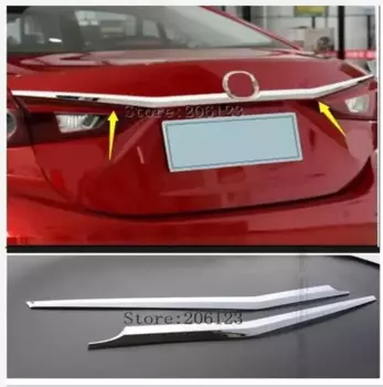 Хромированная накладка на крышку багажника для Mazda 3 Axela Sedan 4dr 2014 2015 2016 2017 2018