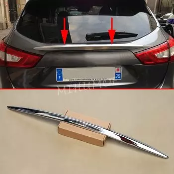 Хромированная накладка на заднюю дверь багажника, крышка для Nissan 2014-2020 Qashqai J11, 2017-2021 Rogue Sport, аксессуары