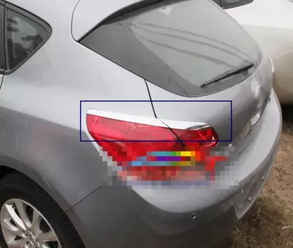 Хромированная накладка на заднюю фару, задний фонарь, крышка для бровей, внешняя Накладка для Buick Excelle XT 2012-14 Opel Astra J Styling Z2AAL073