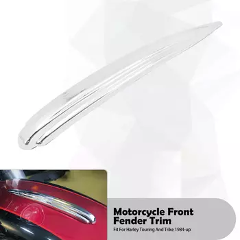Хромированная накладка переднего крыла мотоцикла для Harley Softail FLHC FLDE 2018-2023 Touring Street Road Glide FLHX FLTRX FLHR 1984-23 ABS