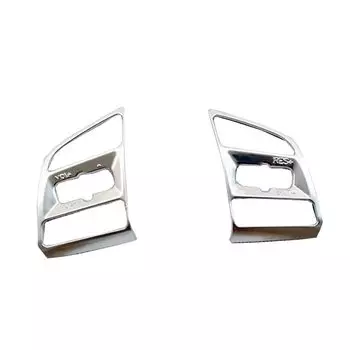 Хромированная отделка рулевого колеса для Hyundai Tucson 2015 2016 2017 2018 2019, декоративные автомобильные наклейки из АБС-пластика, автомобильные аксессуары