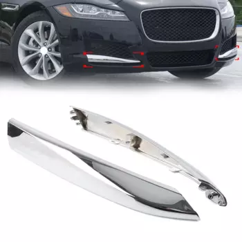 Хромированная передняя противотуманная Решетка переднего бампера для Jaguar XF 2016 2017 2018 2019