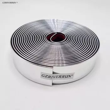 Хромированная полоса 30 мм, 5 метров, самоклеящаяся серебряная окантовка, отделка, молдинг автомобиля, фургон, грузовик, пикап, лодка, внедорожник, боковое украшение