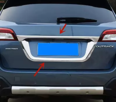 Хромированная рамка для номерного знака из АБС-пластика для Subaru Outback 2015-2018, Задняя отделка, декоративная защита, автомобильные аксессуары