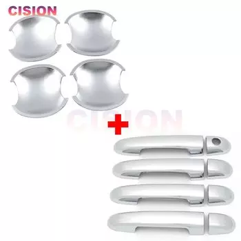 Хромированная Внешняя Автомобильная боковая дверная ручка крышка чаши отделка ABS наклейки Декор Аксессуары для стайлинга для Kia Soluto Pegas Cerato Forte