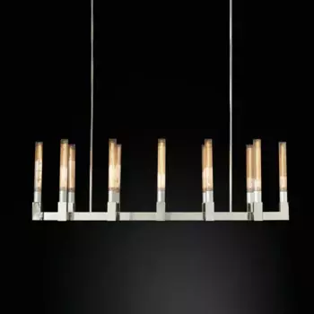 Хромированная винтажная латунная черная Ретро американская люстра, подвесные светильники, освещение для столовой