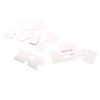 Хромированная Зеркальная Наклейка для заднего бампера, из нержавеющей стали