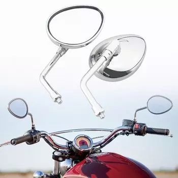 Хромированное зеркало заднего вида с креплением на руль мотоцикла, боковое зеркало для индийского вождя, разведчика, Roadmaster, темная лошадь, Спрингфилд