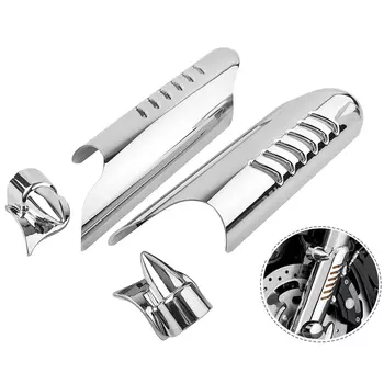 Хромированные/черные дефлекторы нижней части ног мотоцикла, крышка из АБС-пластика для Harley Davidson Touring FLHT 2000-2013