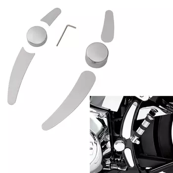 Хромированные изогнутые вставки рамы маятника и шарнирный болт для Harley Softail Fat Boy Deuce FLSTF FLSTN 2000-2007