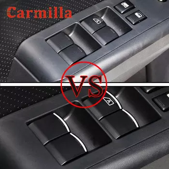Хромированные кнопки для подъема окон Carmilla, 7 шт., блестки для Nissan X-trail T31, Qashqai J10, Teana Sylphy, xoda, March Sunny Note, Altima