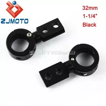 Хромированные Кронштейны для противотумансветильник 7/8 дюйма 1-1/4 дюйма 1 дюйм, держатель для точесветильник, 22 мм, 25 мм, 32 мм, трубчатые Противотуманные фары s, поддержка зажимов для перемещения