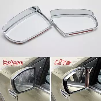 Хромированные наклейки на зеркало заднего вида из АБС-пластика, накладка на брови для Ford Escape Kuga 2013-2018, аксессуары для стайлинга автомобиля