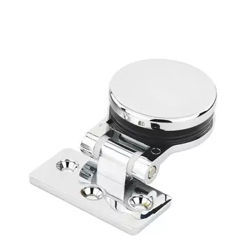 Безрамная 180-градусная хромированная стеклянная дверная петля, винный шкаф, двусторонняя круглая дверная петля с зажимом из бисера