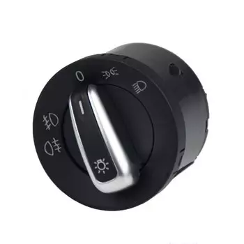 Хромированный европейский переключатель фар для VW Golf 5 6 GTI Mk5 Mk6 Jetta 5 6 Passat B6 Touran Tiguan для SEAT ALHAMBRA 5ND 941431 A