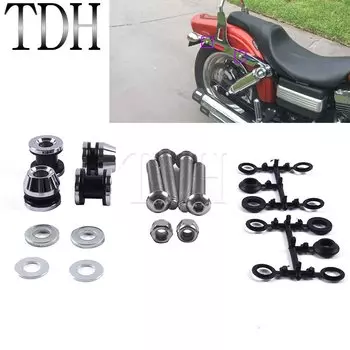 Хромированный мотоциклетный съемный комплект креплений для Harley Dyna FXDWG FXDF Softail FLSTF/FX 2000-2017