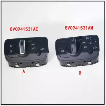 Хромированный переключатель противотумансветильник светильник с авто для Audi A3 S3 8V 8V0941531AM 8V0 941 531 AM 8V0941531AE 8V0941 531 AE