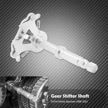 Хромированный рычаг переключения передач мотоцикла, вал переключения передач для Harley Sportster XL 883 1200 72 48 Super Low Custom 2006-UP
