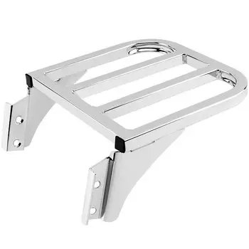 Хромированный задний багажник для мотоцикла, детали сиденья Solo для Harley Sportster XL 883 1200 Dyna Softail FLST FLSTC FLSTSC