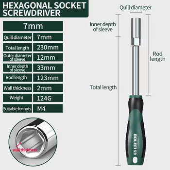 Хромованадиевый торцевой ключ набор 5-13 мм