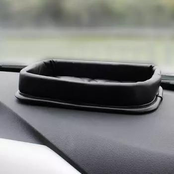Хрустальная корона, автомобильный Органайзер, кожаная зеркальная стеклянная коробка для ключей, контейнер для хранения центральной консоли, подлокотник, украшение интерьера автомобиля
