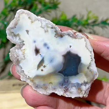 Хрустальная кварцевая плита из черного агата DriB