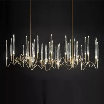 Хрустальная люстра для столовой, 220 В переменного тока, в