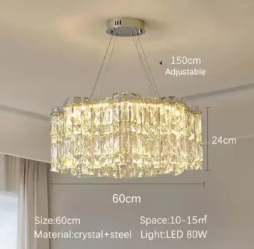 Хрустальная подвесная люстра NoEnName_Null