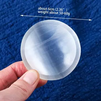 Хрустальная тарелка из селенита Runyangshi