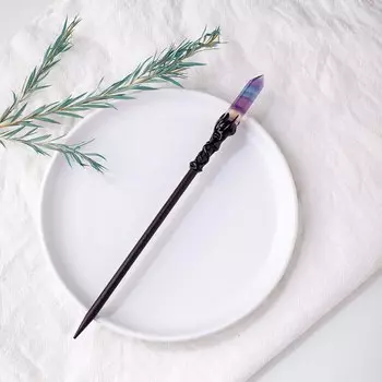 Хрустальная заколка для волос аметист Runyangshi