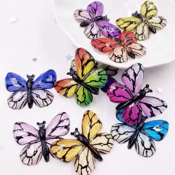 Хрустальные бабочки из смолы Diy Super Paradise, 10 шт.