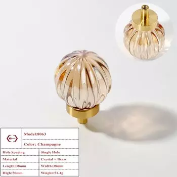 Хрустальные дверные ручки LSTABAN