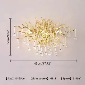 Хрустальные LED потолочные светильники TAONUANSHU