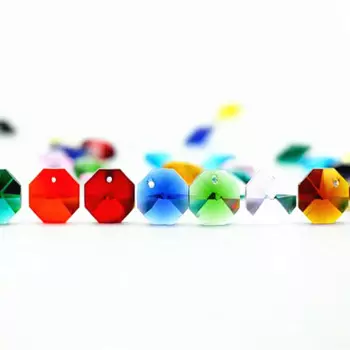 Хрустальные бусины TZ для люстр 14 мм 100 шт