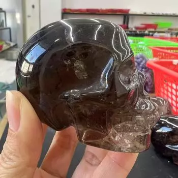 Хрустальный череп из дымчатого кварца ACSDVOCATE