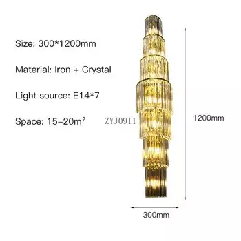 Хрустальный настенный светильник